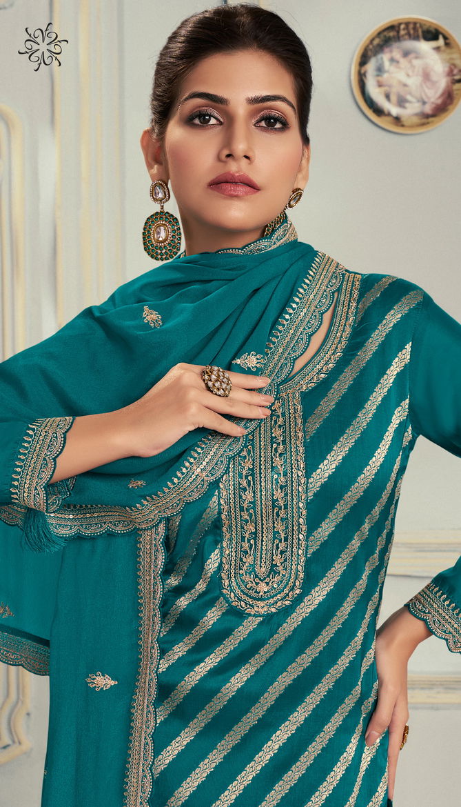 Silky 3 By Vinay Kuleesh Silk Jacquard Designer Salwar Kameez Wholesale Online